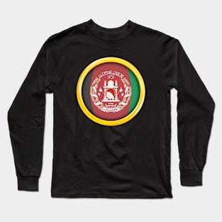 Country Flag of Afghanistan Long Sleeve T-Shirt